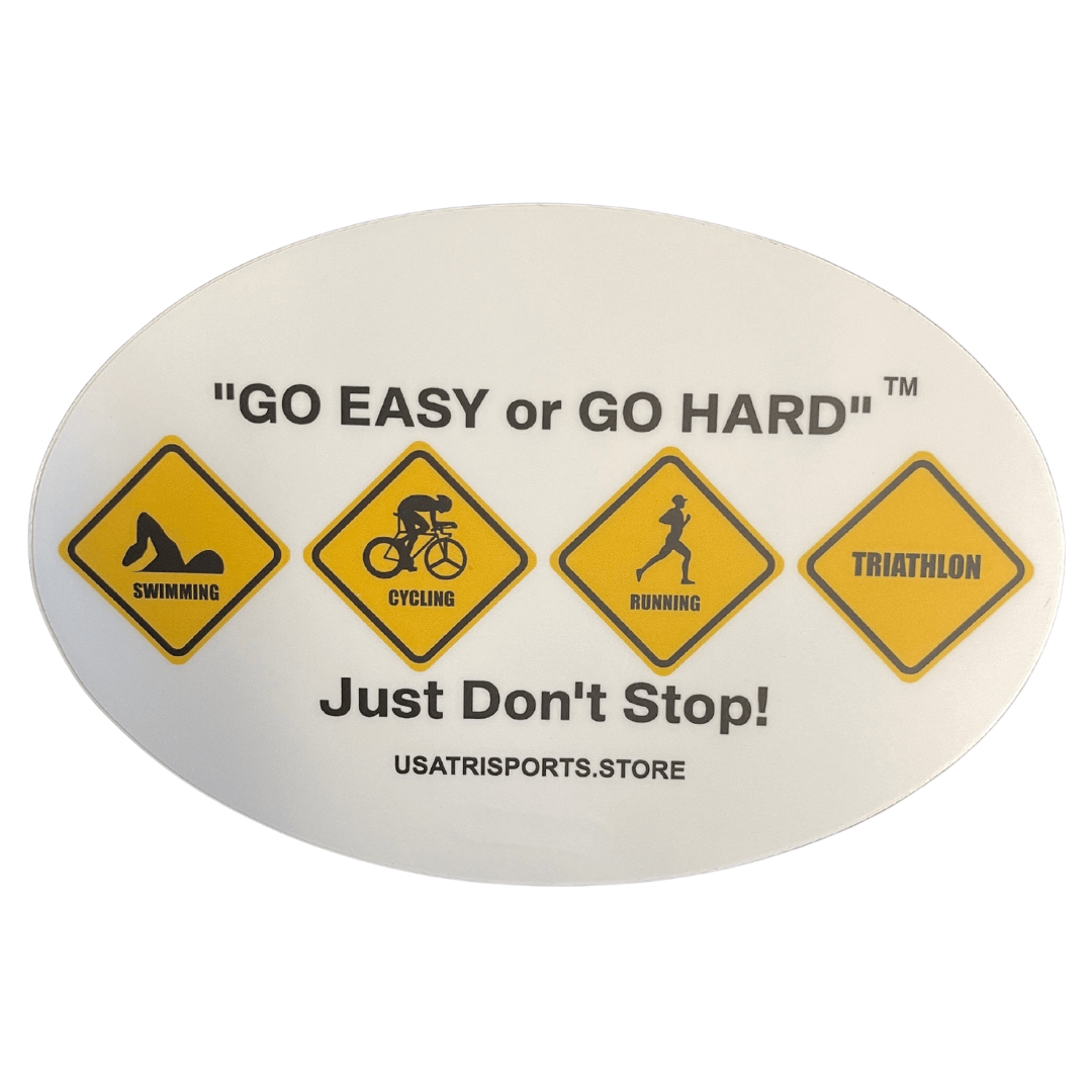 Triathlon Signs Larger Sticker