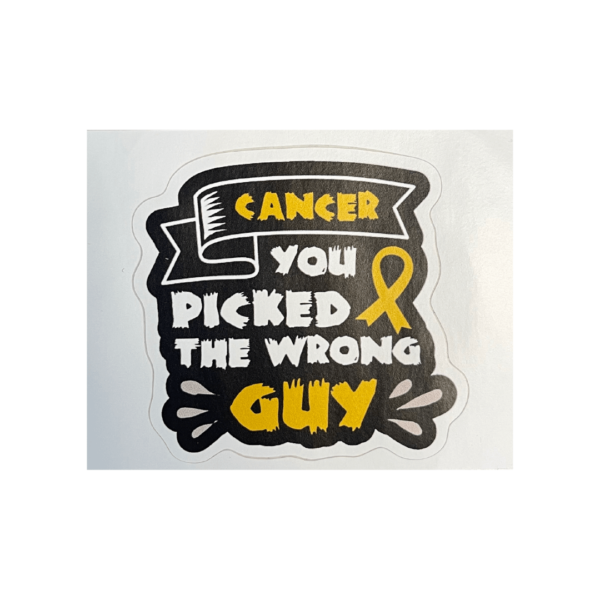 Fight Cancer Sticker - Guy