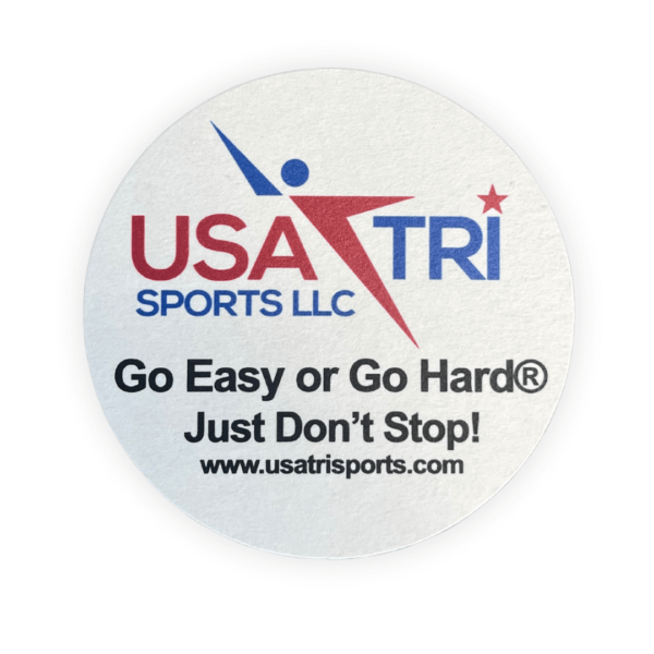 USA Tri Sports Go Easy or Go Hard Coaster